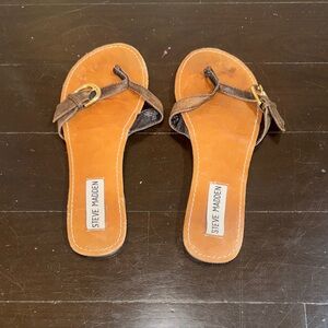 Steve Madden Tan and Brown Sandals